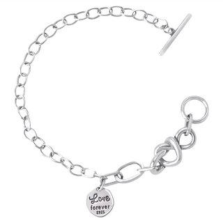 MARIGOLD 美爾朵 925純銀愛無止境封蠟手鍊 象徵永恆的愛意, 16.5cm(不含延長練), 銀色
