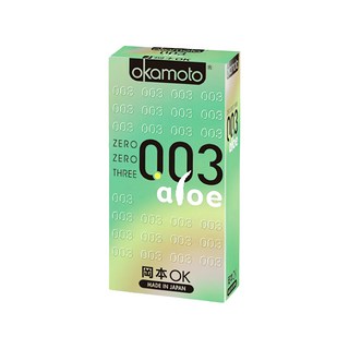 okamoto 岡本 003 蘆薈精華衛生套, 6入, 1盒