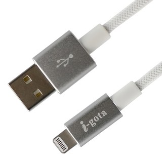 i-gota 愛購它 Lightninig 強韌抗拉15W認證線 USB A to Lightning 鋁合金材質接頭, 1.2m, MFAL-12, 1條