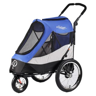 Petique 百嬌客 推車拓荒者寵物推車, 1個, 天神藍