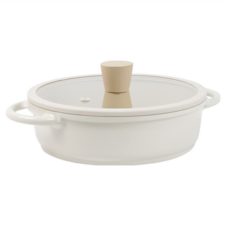 Lacena Cream IH 火鍋湯鍋, 20cm, 奶白色, 1個