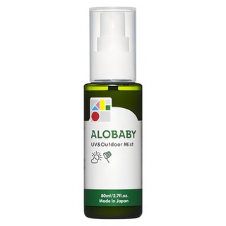 ALOBABY 全能防曬水噴霧, 添加草本植物香氣 防曬防蟲二合一 無酒精無色素, 80ml, 1瓶