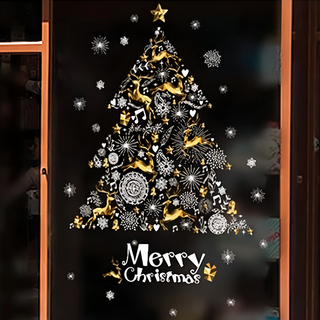 半島良品 聖誕款DIY壁貼, 黃金聖誕樹