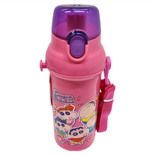 Skater AG彈蓋直飲水壺 95 x 79 x 210mm, 蠟筆小新 粉色, 480ml, 1個