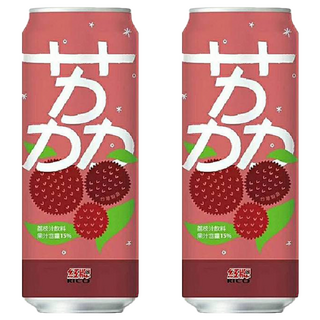 RICO 紅牌 荔枝汁, 果汁含量12%, 490ml, 2罐