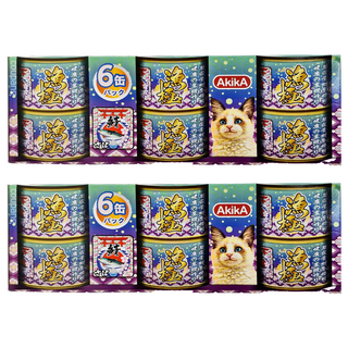 Akika 漁極 無穀主食貓罐, 80g x 6罐, 鮪魚 + 鯖魚, 480g, 2盒