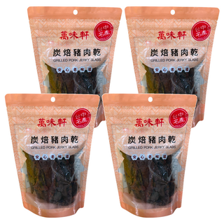 萬味軒 炭培豬肉乾 安心老味道, 300g, 4包