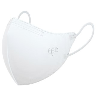 EBe 多色4層鳥嘴型時尚立體口罩 KF94 L號 白色 1盒 30片