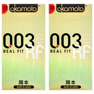 okamoto 岡本 003 REAL FIT 貼身極薄保險套 口徑52mm, 10入, 2盒
