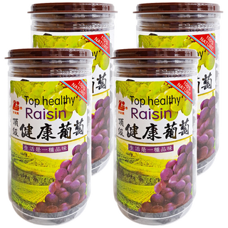 李家興 頂級健康葡萄乾 有籽 380公克, 300g, 4罐