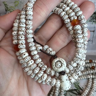 星月菩提根手串 念珠 5mm直徑, 葫蘆造型, 1條