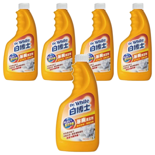 白博士 浴廁PLUS清潔劑補充包, 快速去污, 600g, 5瓶