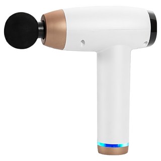 旗艦款52檔數顯按摩槍，配備10件按摩頭，USB充電，輕量化設計, K6, 白色