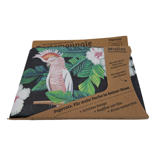 WALLET KAKADU 零錢短夾 杜邦Tyvek材質, 11 x 7.8 x 1cm, 粉紅鸚鵡