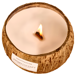 LONGFINE&AROMA 植物精油 椰子殼大豆蠟香氛蠟燭 - 香格里拉 200g 1罐, 1件