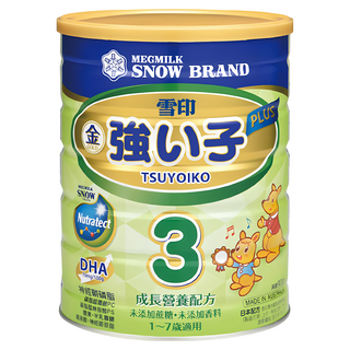 SNOW 雪印 PLUS成長營養配方 金強子3號 1~7歲, 900g, 1罐
