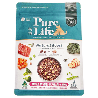 Pure Life 純境 無穀全齡貓糧, 澳洲鮭魚 + 凍乾, 300g, 1包