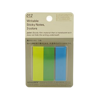 STALOGY 可書寫標籤貼 3色, 150張, 1組