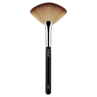 FLALIA 經典扇形刷 聚酯纖維刷毛 實木握柄, 黑色, 1支