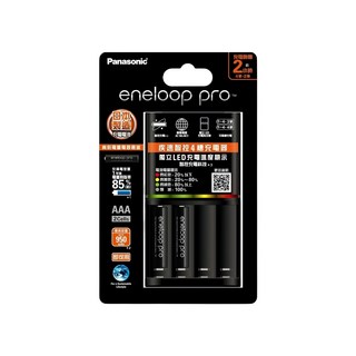 Panasonic 國際牌 eneloop K-KJ55HC02TW 疾速智控4槽充電組, 1組