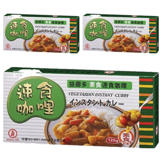 工研 素食速食咖哩, 125g, 3盒