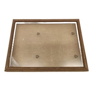 LifeShopping 簡約木紋桌框, A4/胡桃木色, 1個