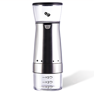 Solid 不鏽鋼電動磨豆機 黑色, 單一商品