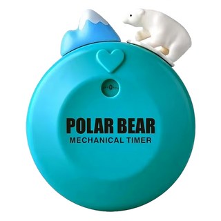 兒童自律學習計時器 冰山熊, 白色, 1個