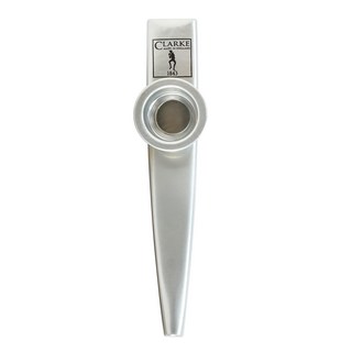 CLARKE KAZOO 金屬卡祖笛, 附收納袋, 方便攜帶, 容易上手, 樂趣無窮, 適合各年齡層, 英國產, 銀色, 1個