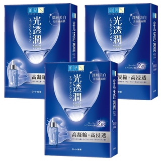 HADALABO 肌研 台灣公司貨 光透潤深層美白面膜 25ml, 6片, 3盒