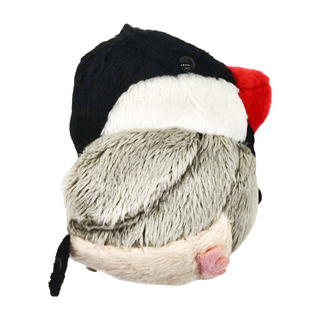 動物造型吊飾 聚脂纖維 金屬 適用年齡6歲以上 紅嘴文鳥, 紅嘴文鳥 黑色 + 白色 + 灰色, 1個, 4.5cm