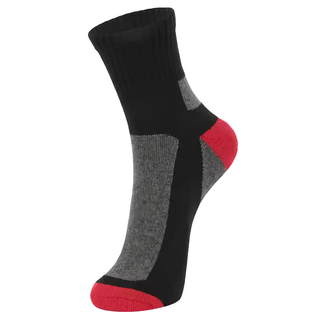 PORA BELLA 高筒撞色羊毛保暖襪，-15°C - -10°C 加厚保暖, XL(43~47cm), 灰紅色