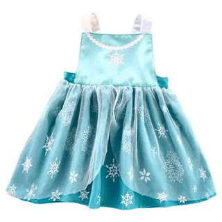 Kori Deer 可莉鹿 防水防髒圍兜衣畫畫衣兼女童公主萬聖節禮服 讓寶貝盡情玩樂, S, 冰雪艾沙