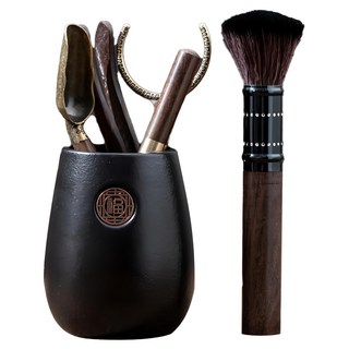 茶道六君子 五件組, 黑陶天福, 1組