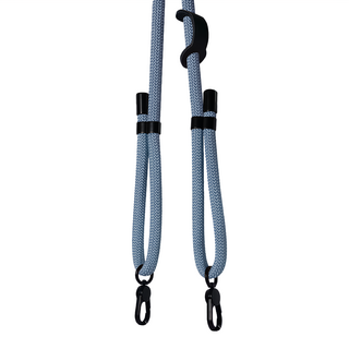 YADI 亞第 多功能雙鉤可調式編織掛繩 附不鏽鋼製掛繩墊片 LSA4-160, 青空灰, 1組