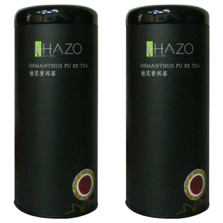 HAZO 桂花普洱茶，100g，台灣/中國產, 1罐, 2罐