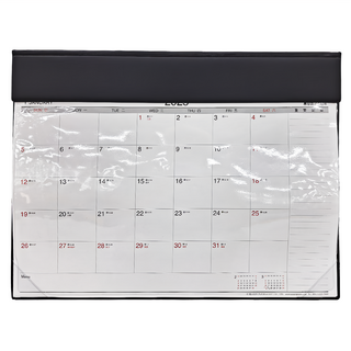 SEASON Paper&Gift 四季紙品禮品 2025年超值四開桌曆(附筆), 黑色, 1本