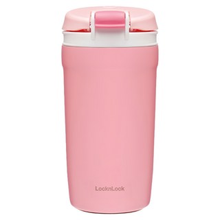 LocknLock 樂扣樂扣 繽紛316不鏽鋼兩用保溫杯, 清新粉, 430ml, 1個