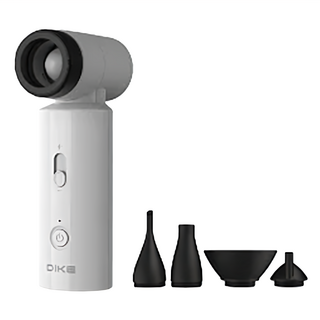 DIKE 多功能渦輪暴風扇 Set, 6000mAh動力電池 超長續行, 超高轉速80000RPM, 搭配四種風嘴, DUF330, 白色