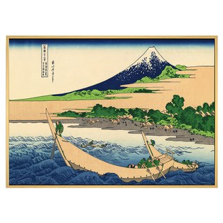 Boluo 菠蘿選畫所 掛畫 東海道江尻田子浦略圖 APUP3417D, 40 x 30cm, 木色