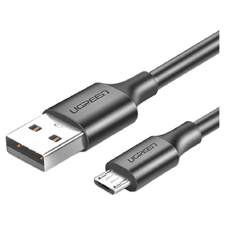 UGREEN 綠聯 Micro USB 快充傳輸線 PVC版, 1m, 黑色, 1條