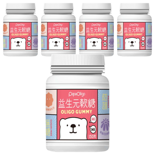 Papa Oligo 糖老爹 益生元軟糖, 150g, 5罐