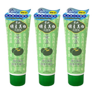 Roudye 柔蝶 綠豆美白洗面乳 200ml 潔淨毛細孔, 3條