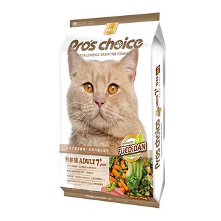 福壽實業 Pro’s choice 博士巧思 無穀熟齡貓 乾飼料, 海鮮, 8kg, 1袋