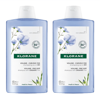 KLORANE 蔻蘿蘭 豐盈澎鬆洗髮精 400ml 增強髮根支撐 打造輕盈空氣感 細軟髮適用, 2瓶