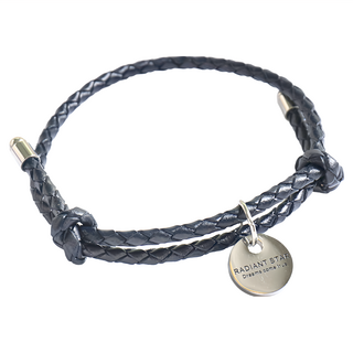 RADIANT STAR 璀璨之星 專屬戀曲真皮紅繩祈願線繩抽拉可調式手環 VRS110