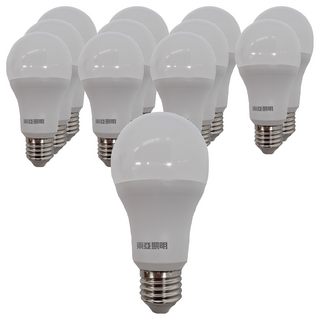 TECO 東元 LLA60-12AAL 燈泡色 E27 全電壓 LED 球泡燈 12W, 12個