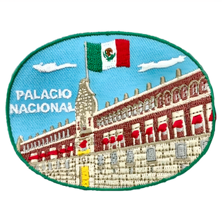 A-ONE 匯旺 地標造型刺繡 NO.400 墨西哥 國家宮, 聚酯纖維布, 尺寸約7.5 X 6CM, 1個