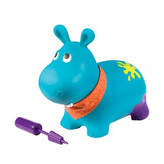 B.toys 河馬跳跳 附打氣筒, 藍色, 1個