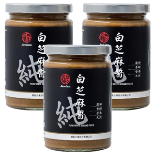 真老 純白芝麻醬 精選白芝麻, 350g, 3瓶